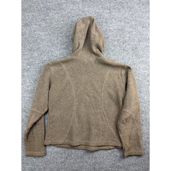 Wooly Bully Pullover Sweatshirt Women's Small Brown Fleece Hooded Pockets Hoodie - Picture 6 of 6